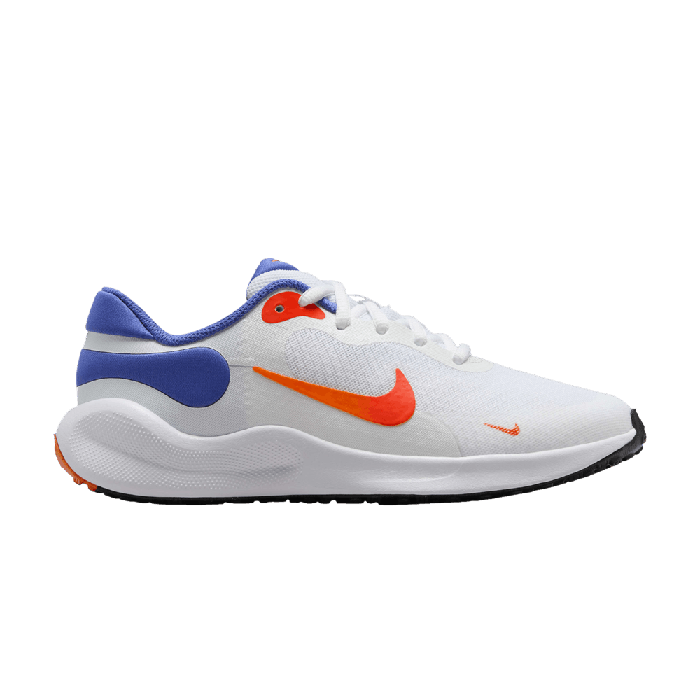 Кроссовки Nike Revolution 7 GS 'White Astronomy Blue Orange'