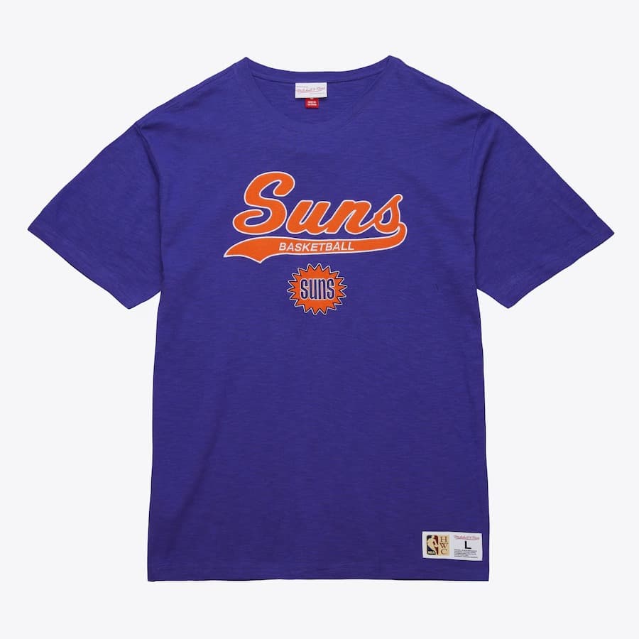 Футболка Mitchell & Ness Purple Phoenix Suns Vintage Logo Legendary Slub T-Shirt