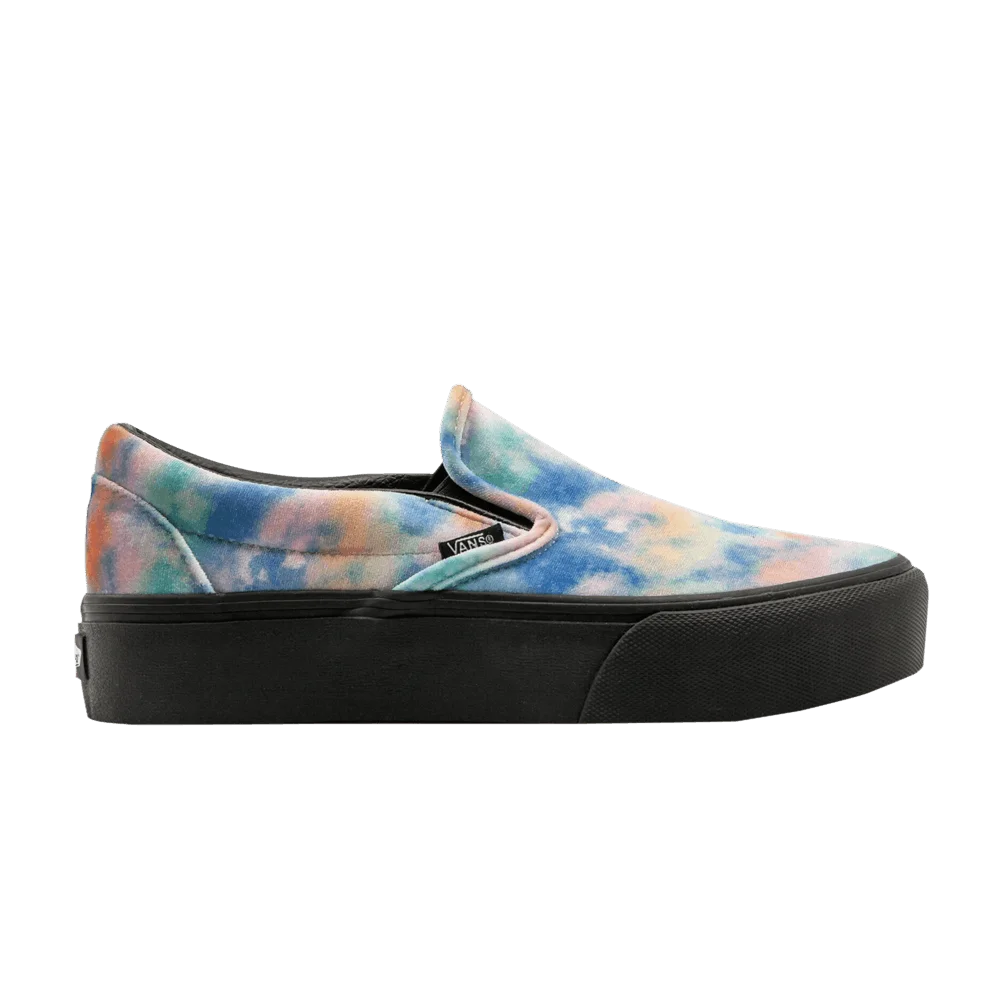 Vans-Classic-Slip-On-Platform-Velvet-Tie-Dye
