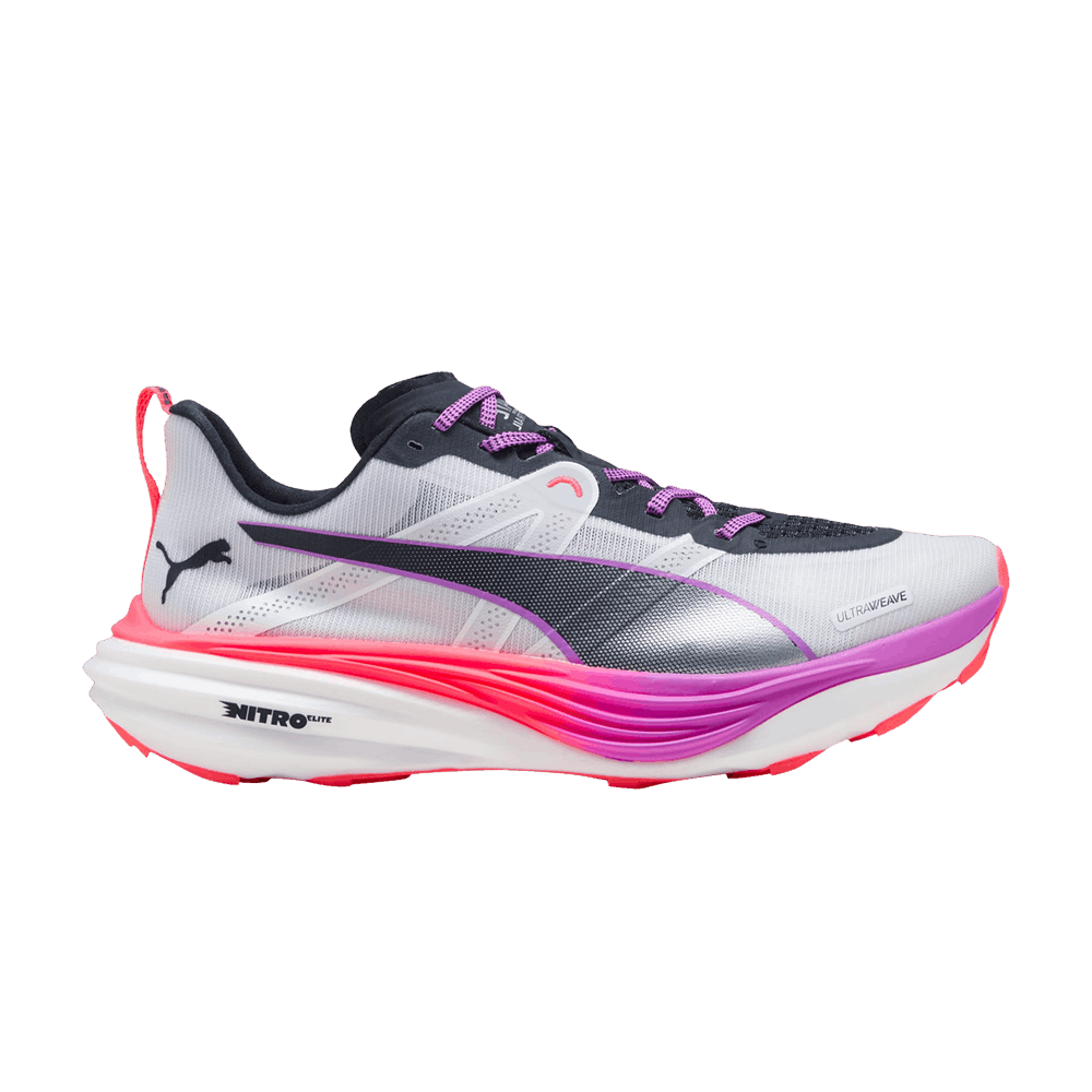 Кроссовки Puma Deviate Nitro Elite Trail 'White Glowing Red Pure Magenta'
