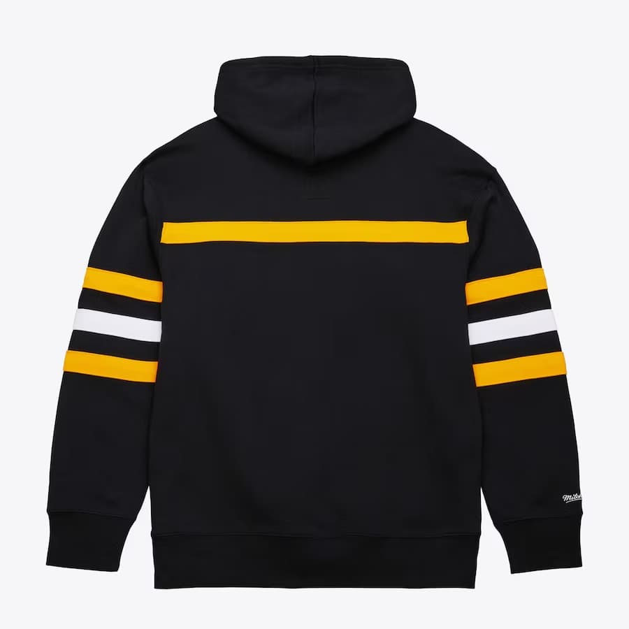 Худи Mitchell & Ness Black Pittsburgh Penguins Head Coach Fleece Pullover Hoodie