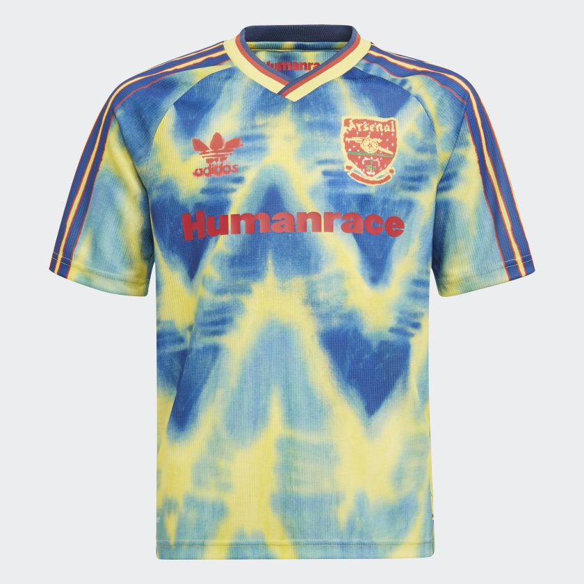 Баскетбольная футболка adidas Arsenal Human Race Kids Jersey Eqt Yellow/Collegiate Navy