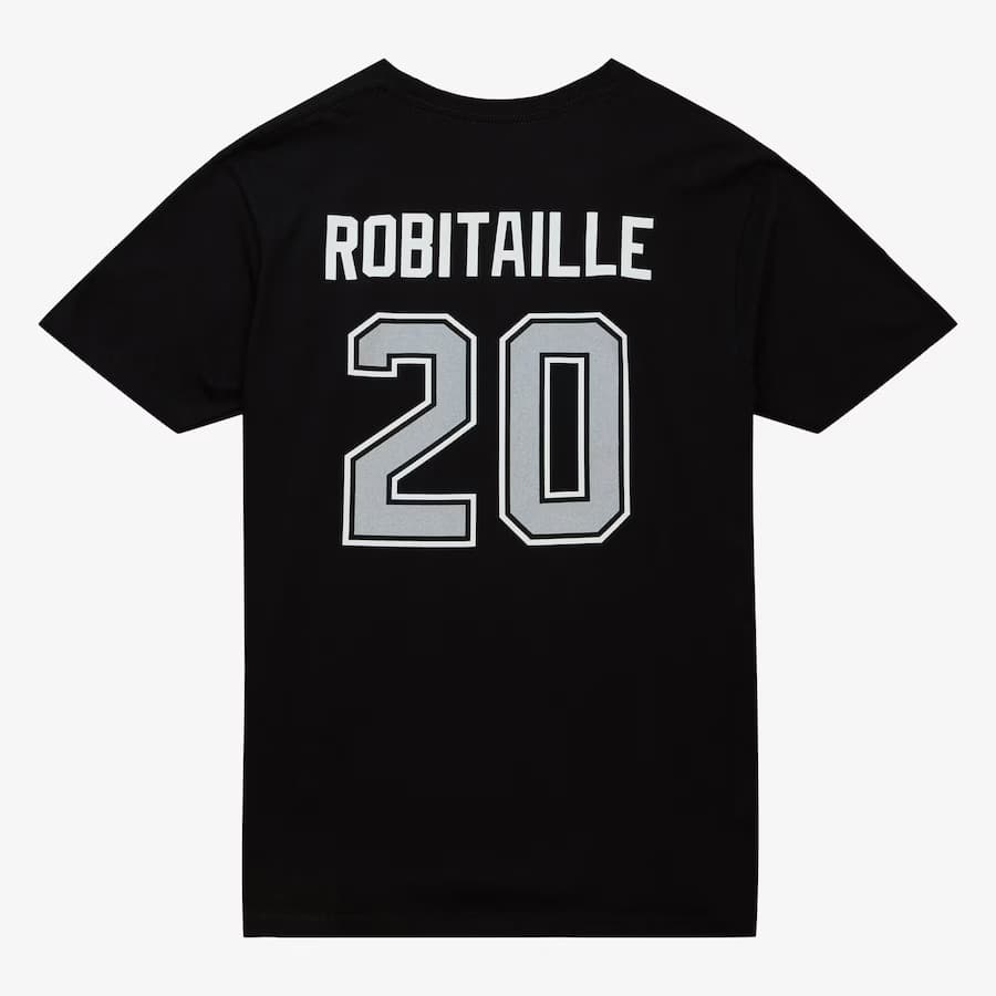 Футболка Mitchell & Ness Luc Robitaille Black Los Angeles Kings Name & Number T-Shirt