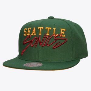 Mitchell-Ness-Green-Seattle-SuperSonics-Hardwood-Classics-Team-Tagged-Snapback-Hat-300x300