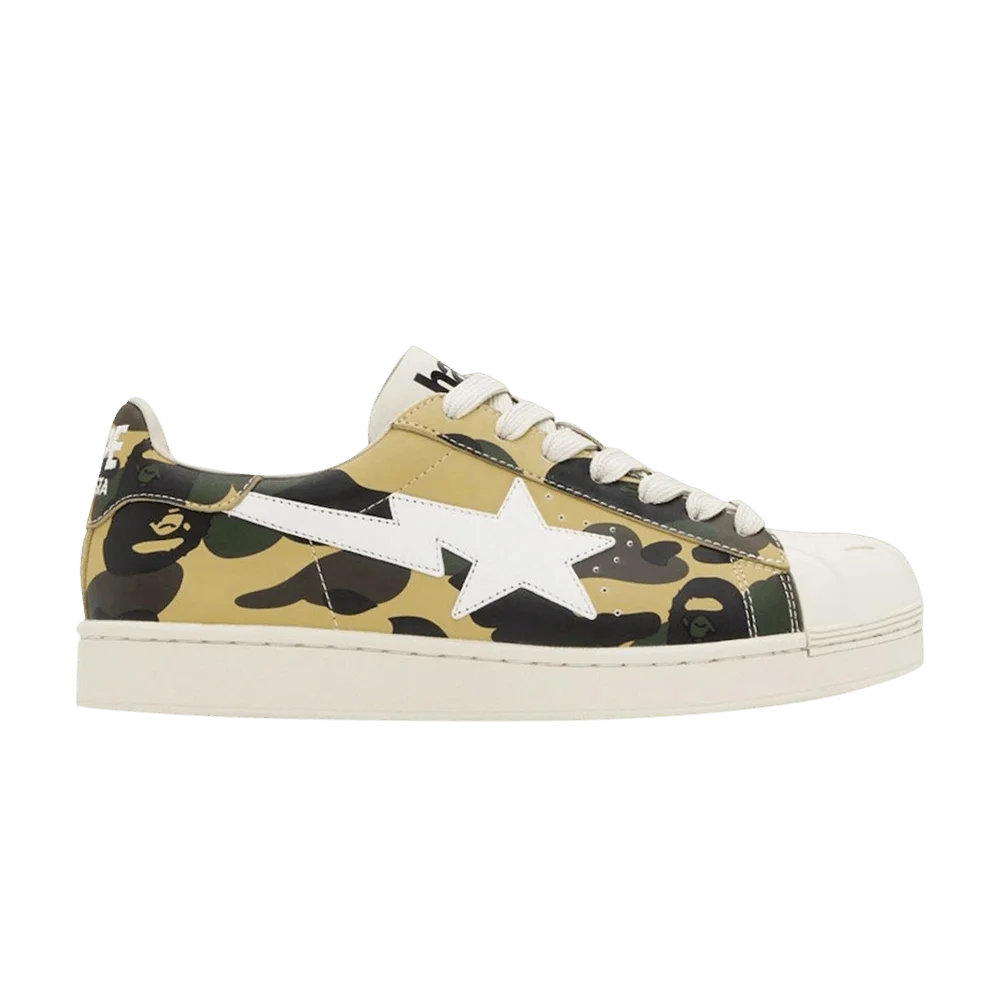 Krossovki-BAPE-Skullsta-1st-Camo-Yellow