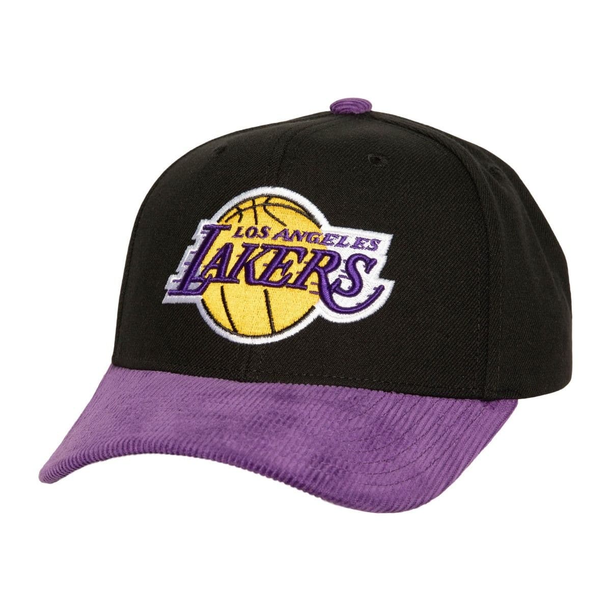 Бейсболка Mitchell & Ness Cord Pro Snapback Los Angeles Lakers Hat