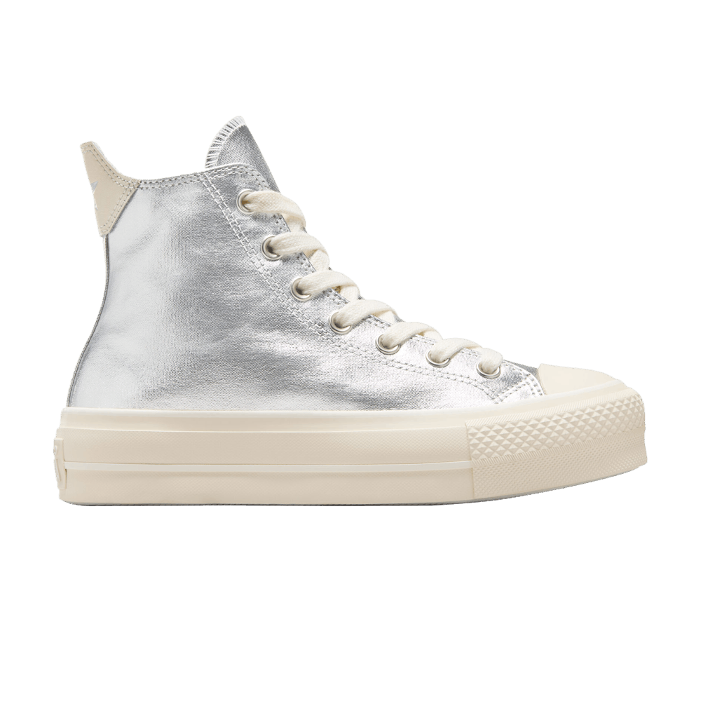 Кроссовки Converse Wmns Chuck Taylor All Star Lift High 'Metallic - Pure Silver'