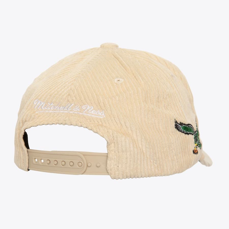 Бейсболка Mitchell & Ness White Philadelphia Eagles Cordy Deadstock Snapback Hat
