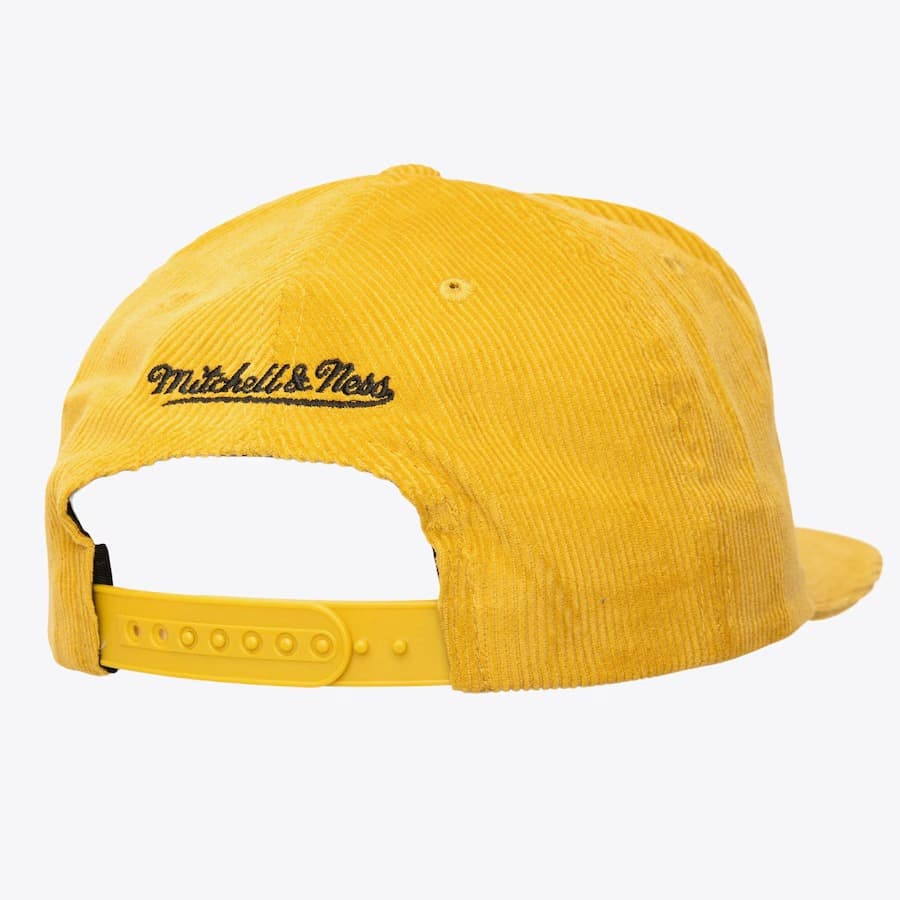 Бейсболка Mitchell & Ness Gold Pittsburgh Pirates Corduroy Snapback Hat
