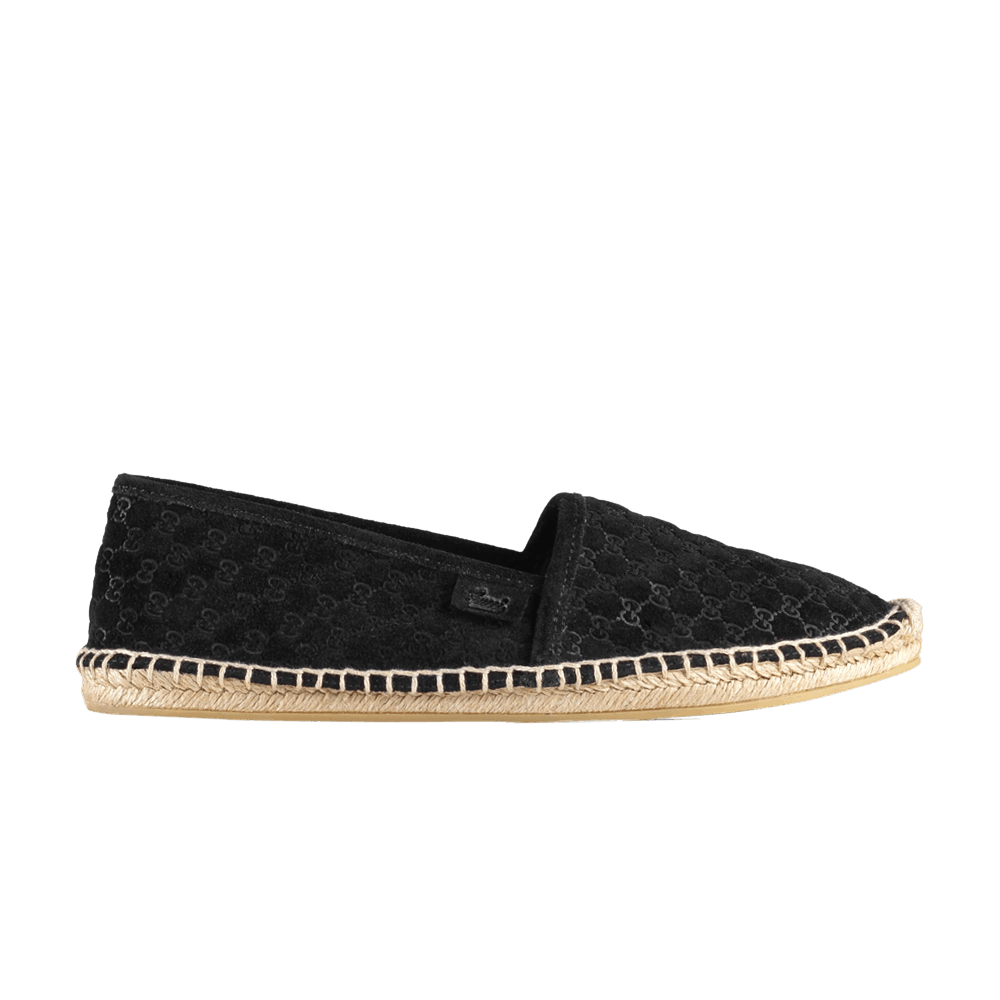 Кроссовки Gucci Wmns Espadrilles 'Micro GG - Black'