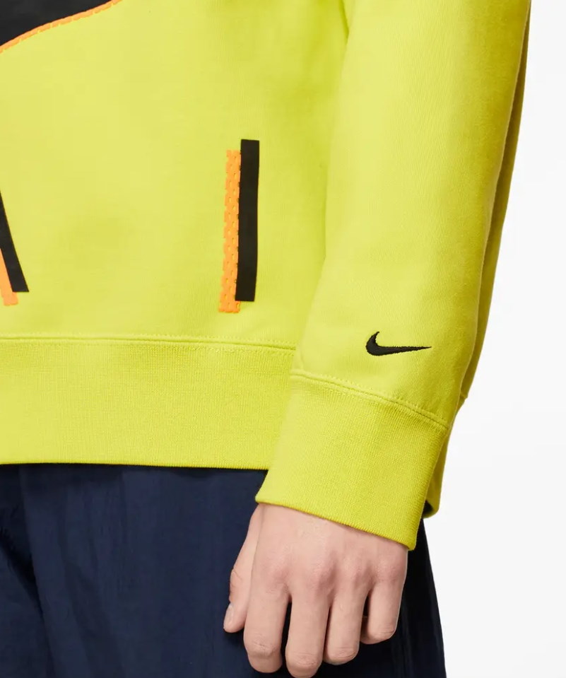 Толстовка Nike x Kim Jones Fleece Crewneck Volt