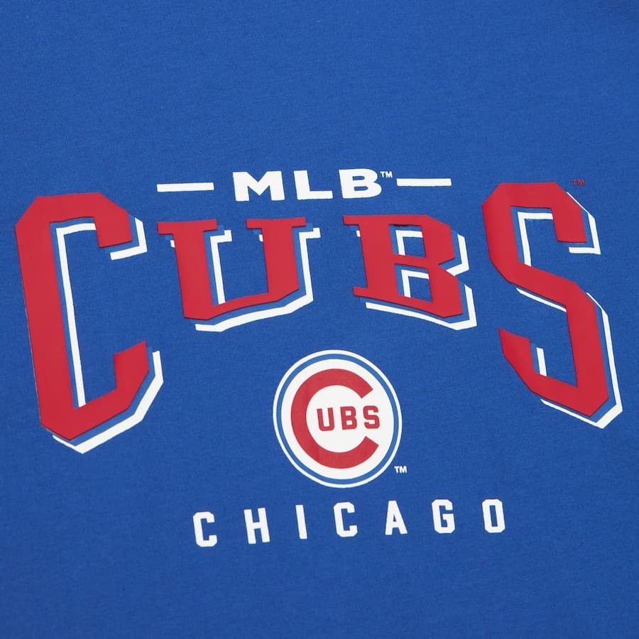 Футболка Mitchell & Ness Royal Chicago Cubs Vintage Logo T-Shirt