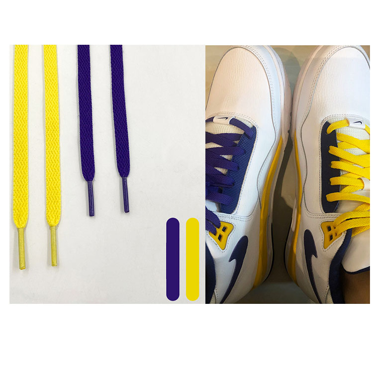 Шнурки Gorilla Guard Nike Flight Legacy Yellow-Purple Laces
