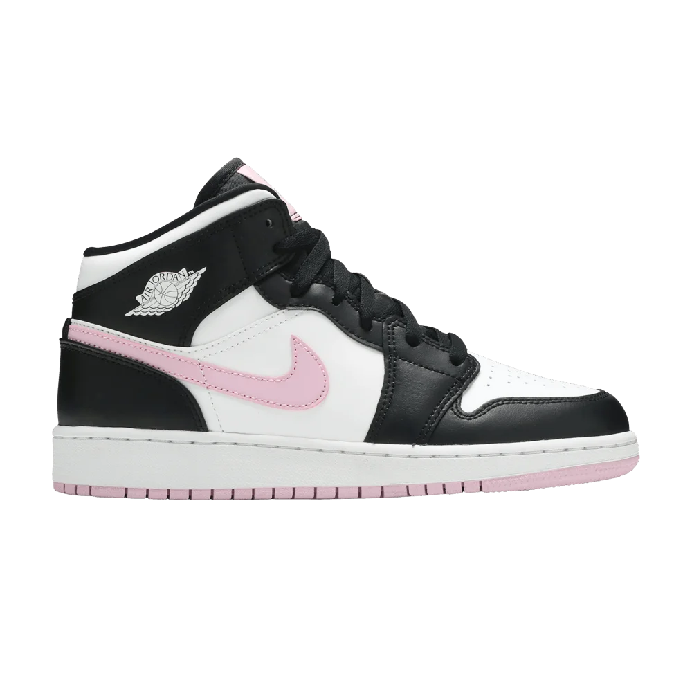 Krossovki-Air-Jordan-1-Mid-GS-White-Light-Arctic-Pink