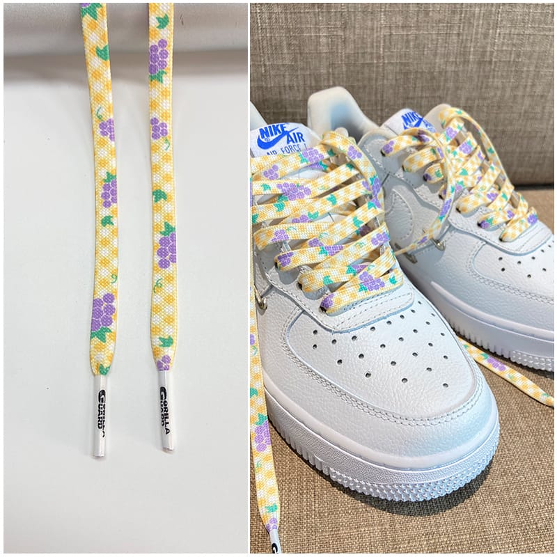 Шнурки Gorilla Guard Air Force 1 ’07 LX Grape Yellow Laces