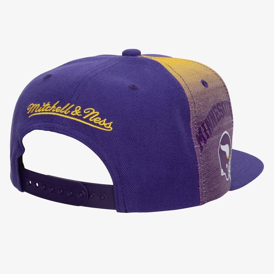 Бейсболка Mitchell & Ness Purple Minnesota Vikings Tapestry Snapback Hat