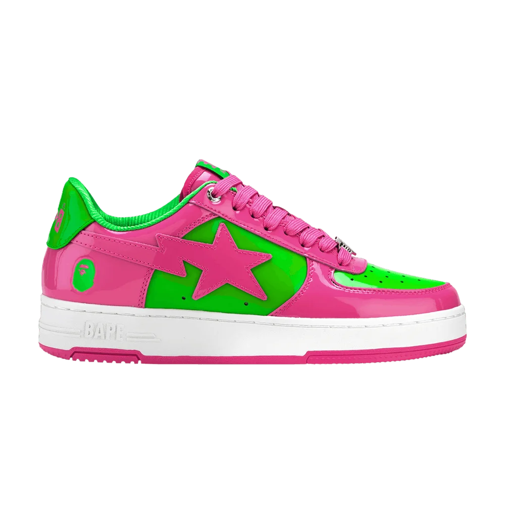 Krossovki-Wmns-Bapesta-1-Pink-Green