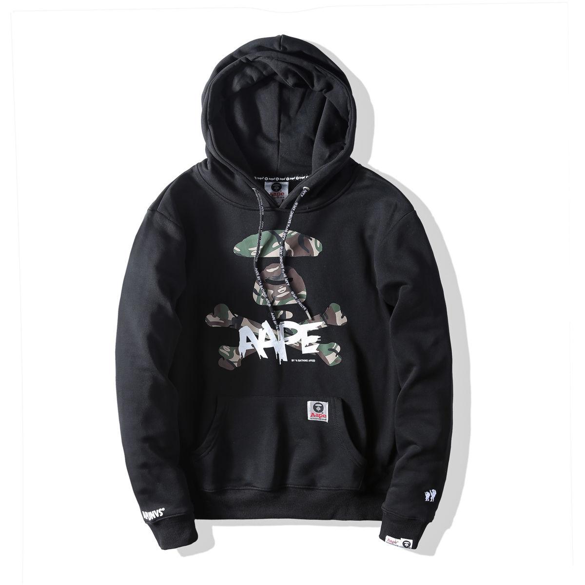 Худи AAPE Camo Black Hoodie