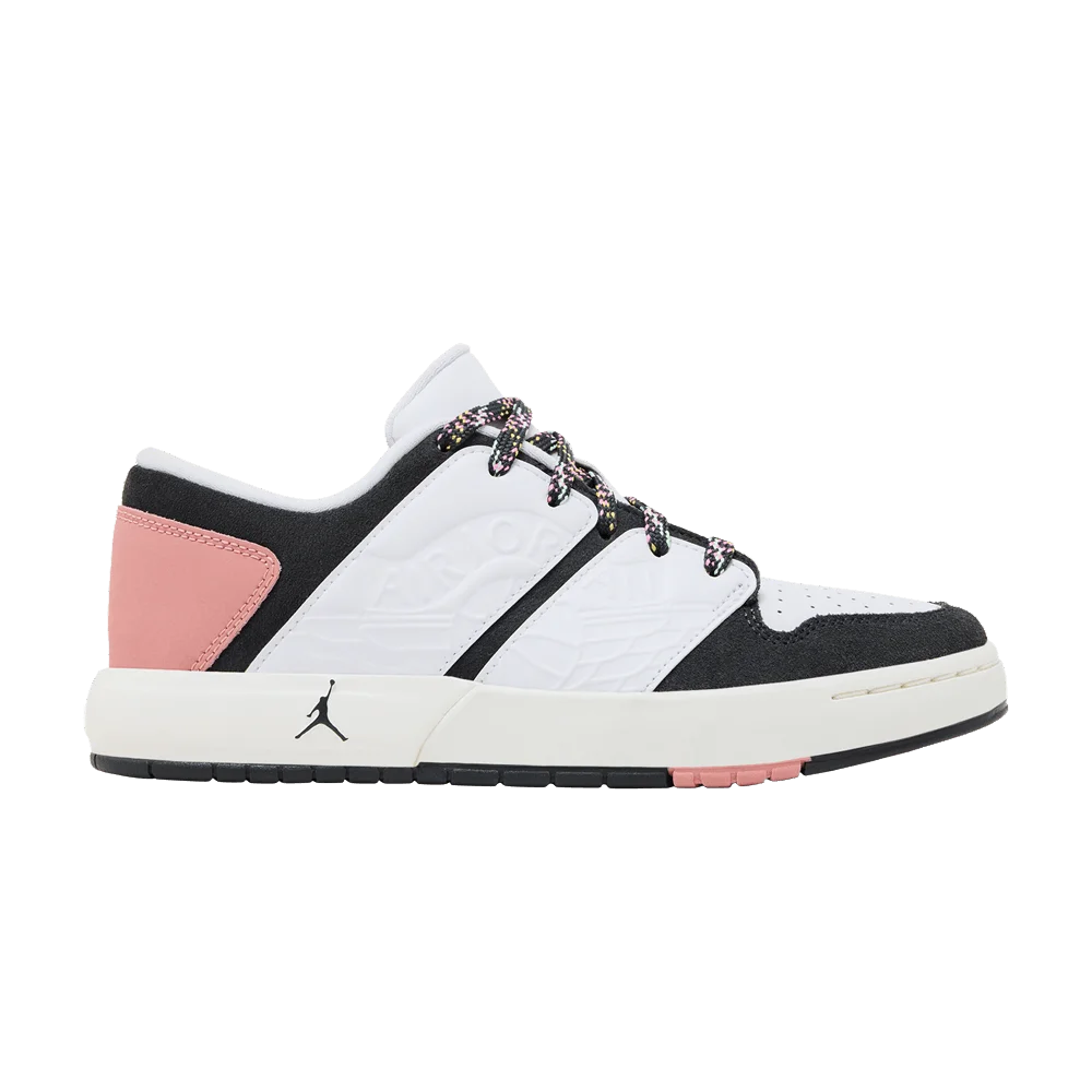 Krossovki-Air-Jordan-Nu-Retro-1-Low-GS-White-Red-Stardust