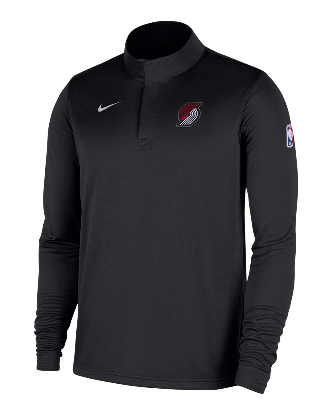 Мужской тренировочный лонгслив Nike NBA Portland Trail Blazers Black/White