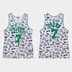 1985-86-Boston-Celtics-7-Jaylen-Brown-White-Doodle-Jersey-300x300