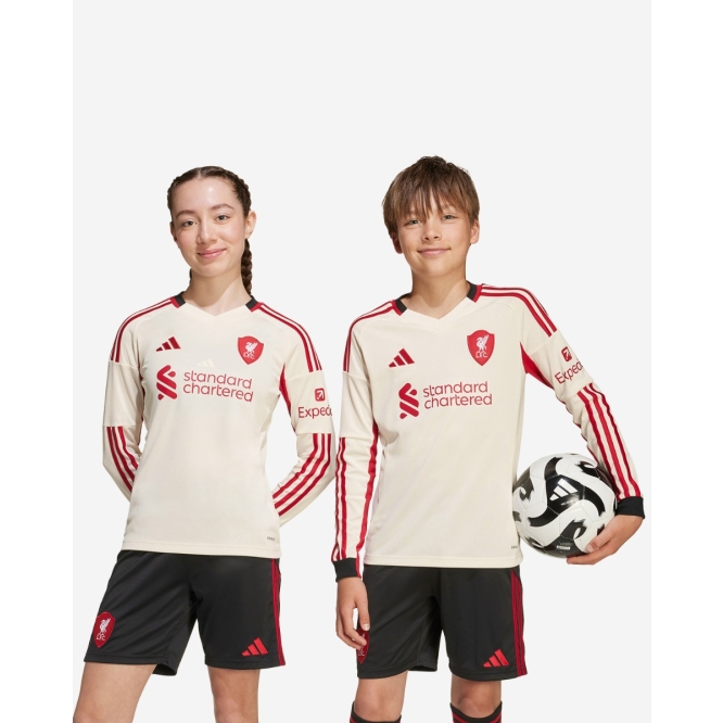 Детский футбольный лонгслив Liverpool FC adidas Youth Away Long Sleeve Jersey
