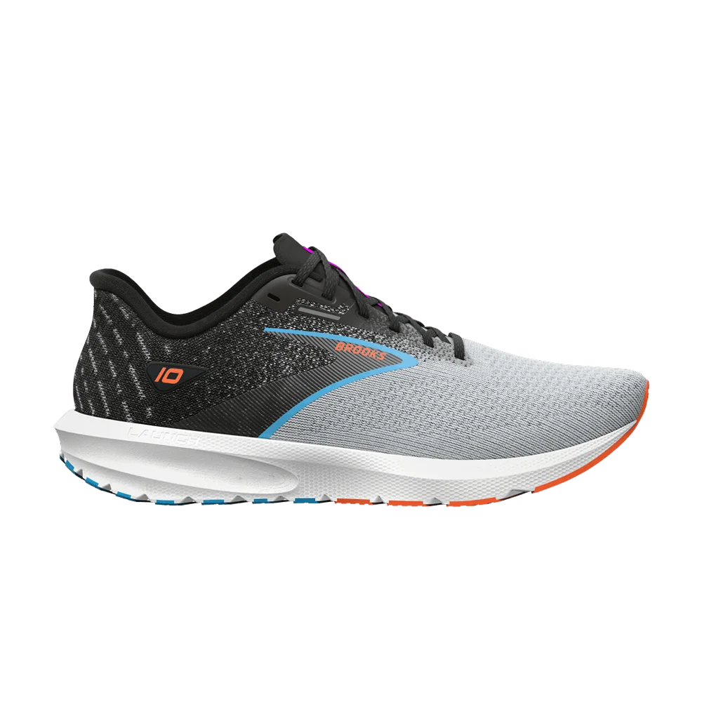 Krossovki-Brooks-Launch-10-Black-Grey-Orange