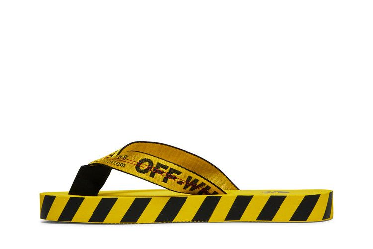 Кроссовки Off-White Industrial Flip Flops 'Logo Tape - Yellow' 2021