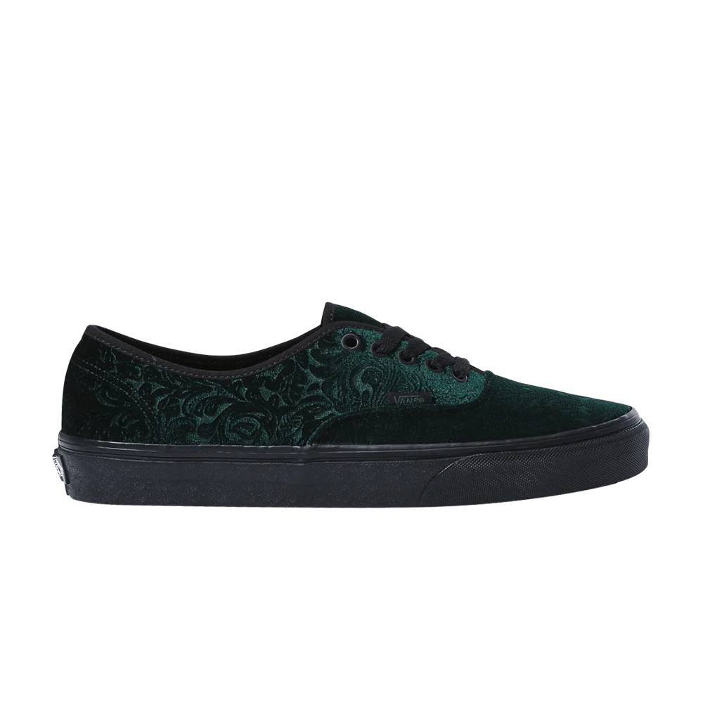 Vans-Authentic-Velvet-Jungle-Green-Black