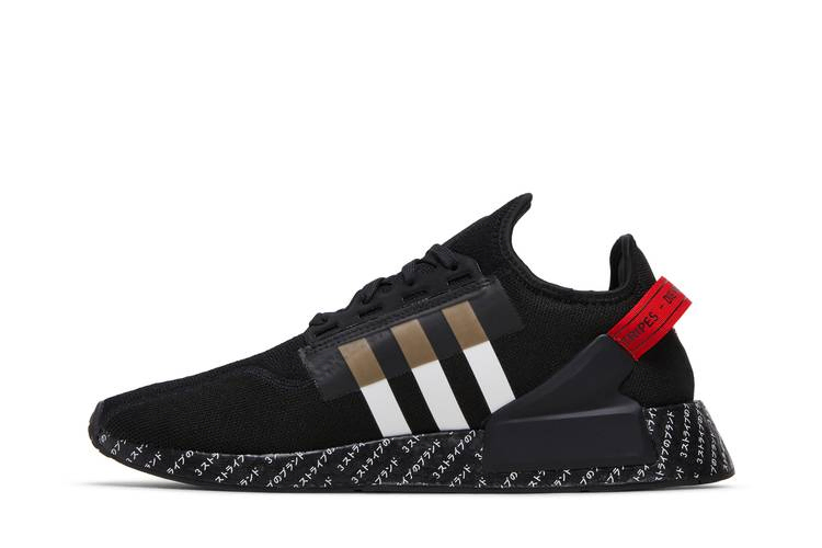 Кроссовки adidas NMD_R1 V2 'Japanese Print - Black Red'