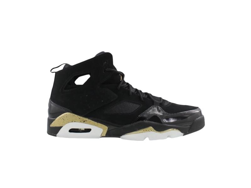 Кроссовки Air Jordan Flight Club 91 'Black Metallic Gold'