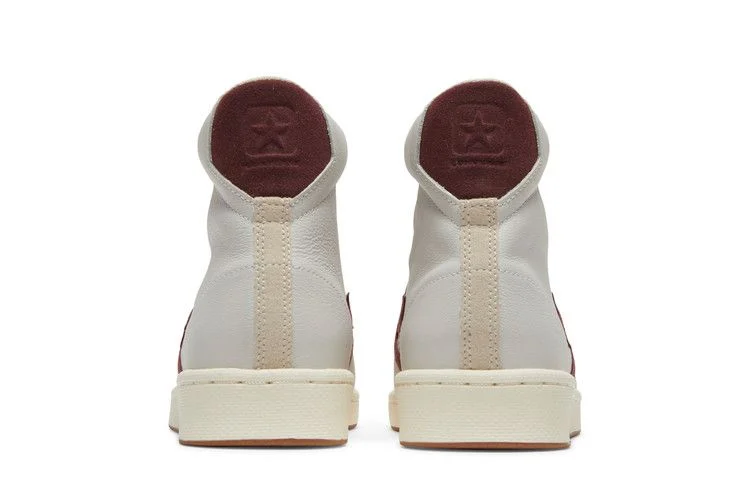 Кроссовки Converse Pro Leather High 'White Deep Bordeaux'