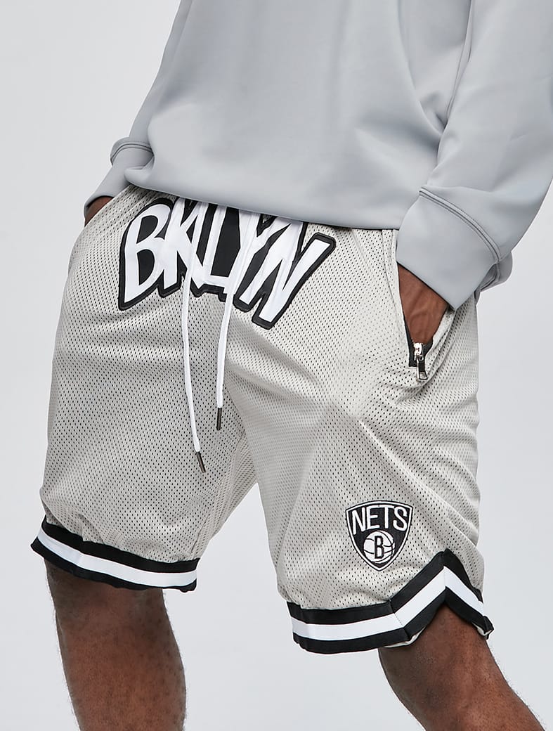 Ehot-Nets-Patch-Grey-Shorts