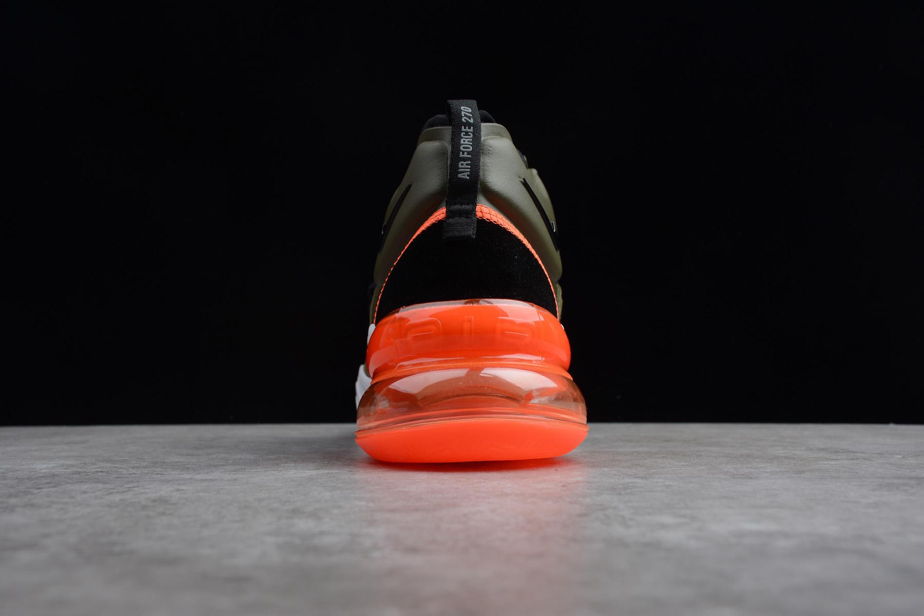 Кроссовки Nike Air Force 270 Medium Olive/Challenge Red