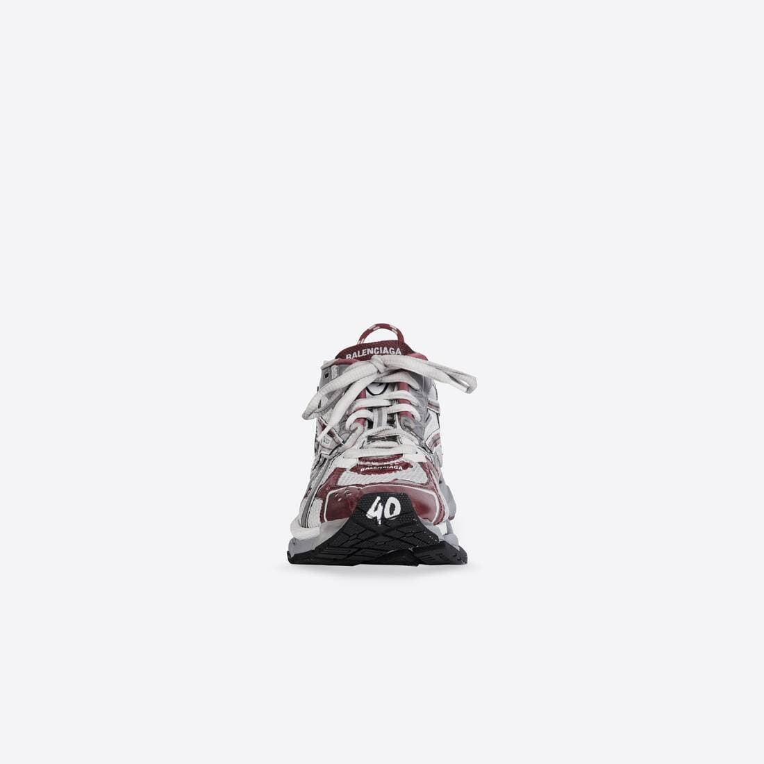 Кроссовки Balenciaga Wmns Runner Sneaker White Burgundy