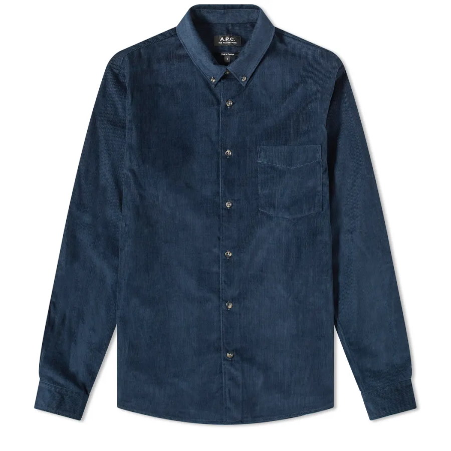 Рубашка A.P.C. Serge Shirt Navy Blue