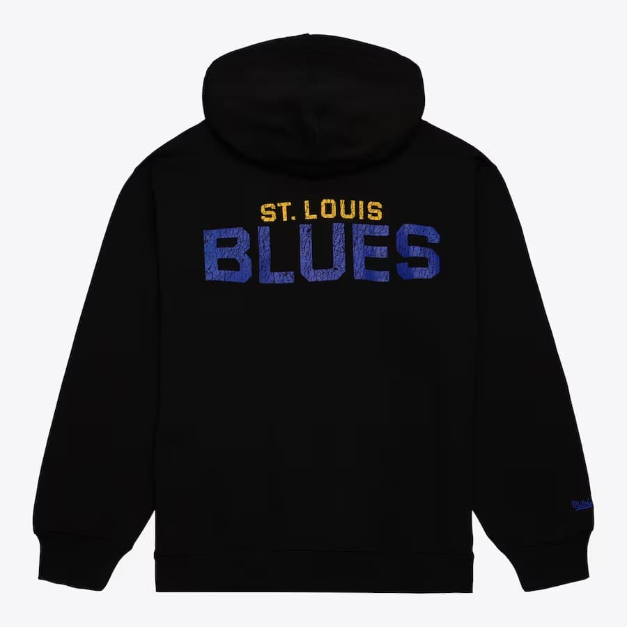 Худи Mitchell & Ness Black St. Louis Blues Team OG Fleece Pullover Hoodie