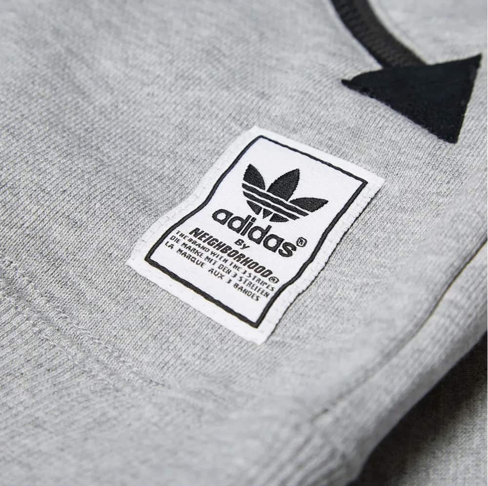 Худи adidas Neighborhood Zip Up Hoodie Black/Grey