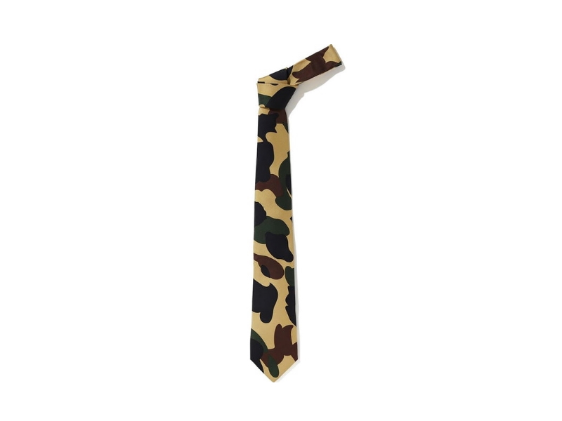 Галстук BAPE 1st Camo Tie (FW20) Yellow