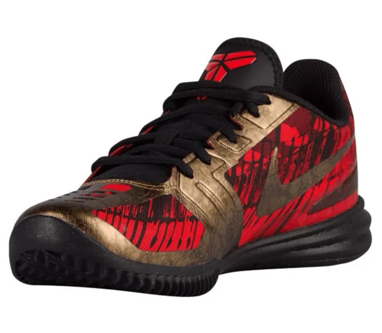 Кроссовки Nike KB Mentality 'Black Gold Red'
