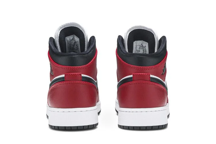 Кроссовки Air Jordan 1 Mid GS 'Chicago Black Toe'