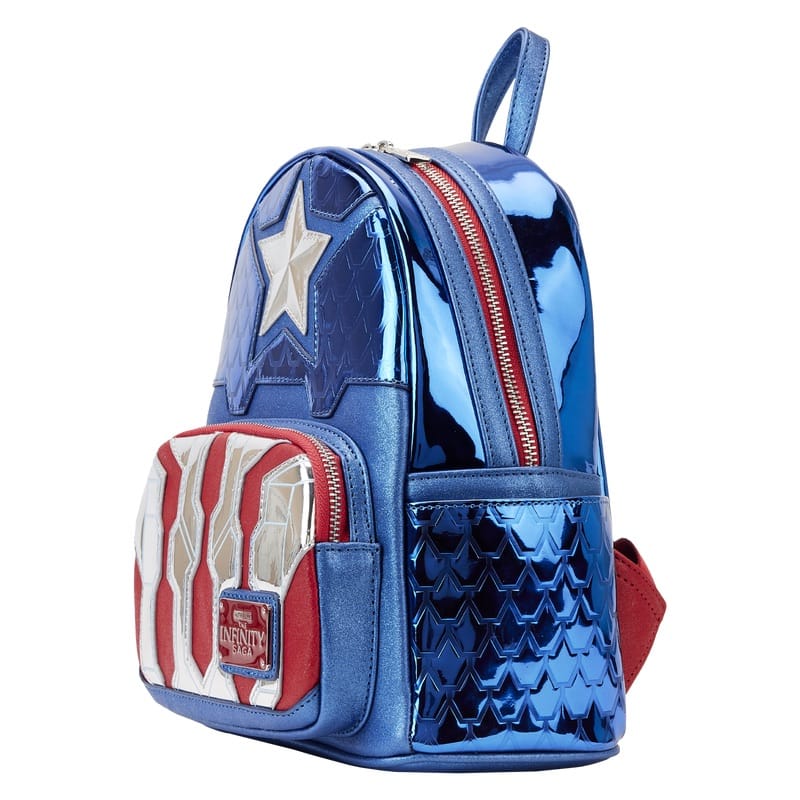Рюкзак Marvel Metallic Captain America Cosplay Mini Backpack