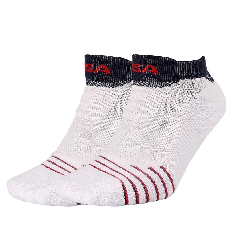Спортивные носки Ehot USA White-Black Low Socks