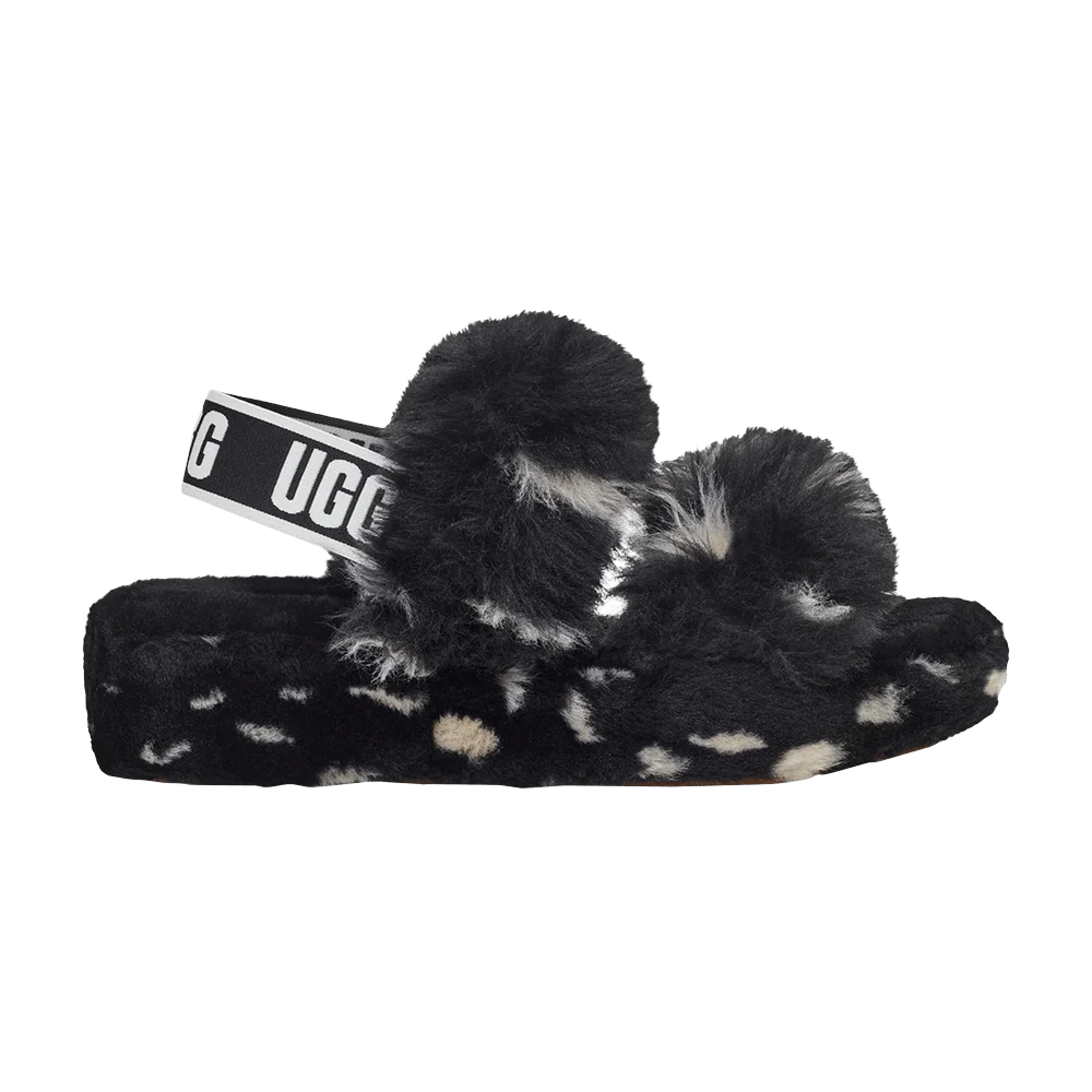 UGG Wmns Oh Yeah Slide 'Black White Spots'