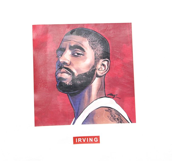 Футболка 2019 NBA Irving ST FY Basketball Tee White
