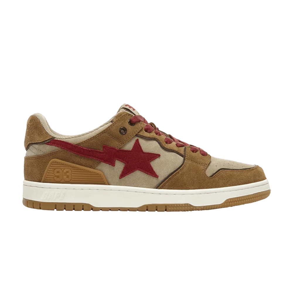 Кроссовки BAPE Sk8 Sta Low 'Wheat Red'