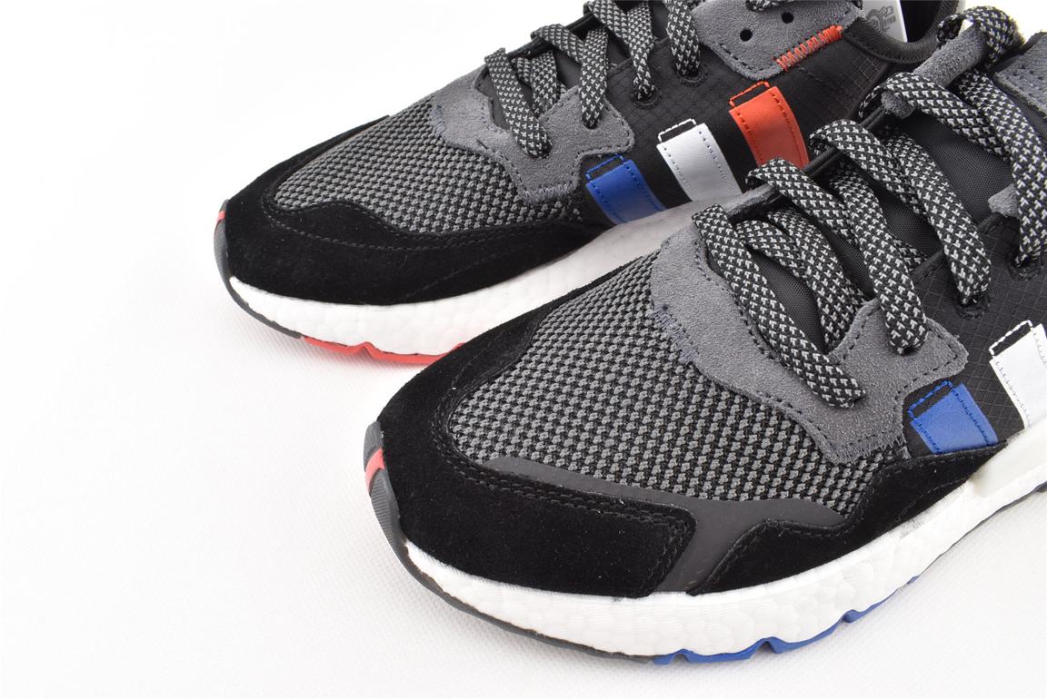 Кроссовки Adidas Nite Jogger 'Black Power Blue'
