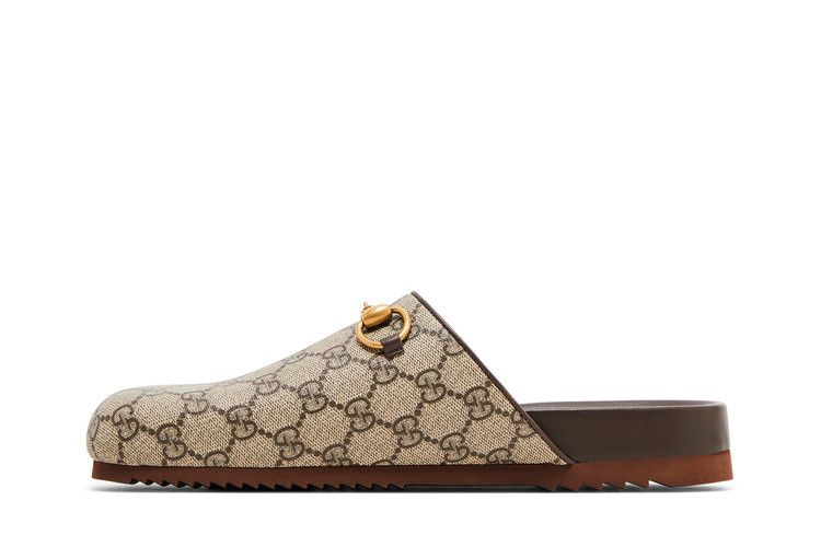 Кроссовки Gucci Wmns Horsebit Slipper 'GG Supreme - Beige'