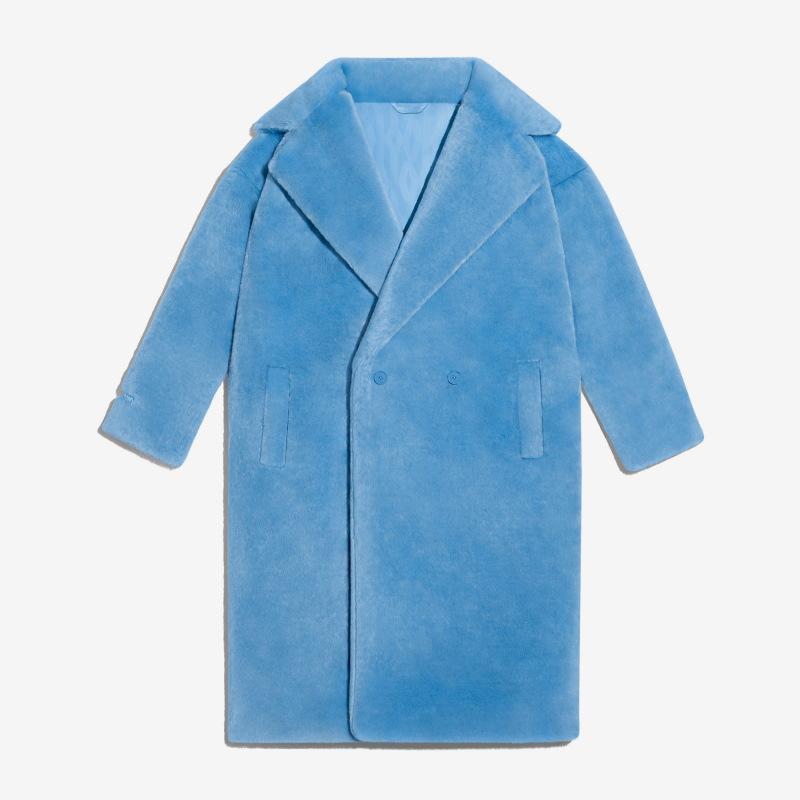 Пальто adidas Ivy Park Faux Fur Coat (All Gender) Light Blue