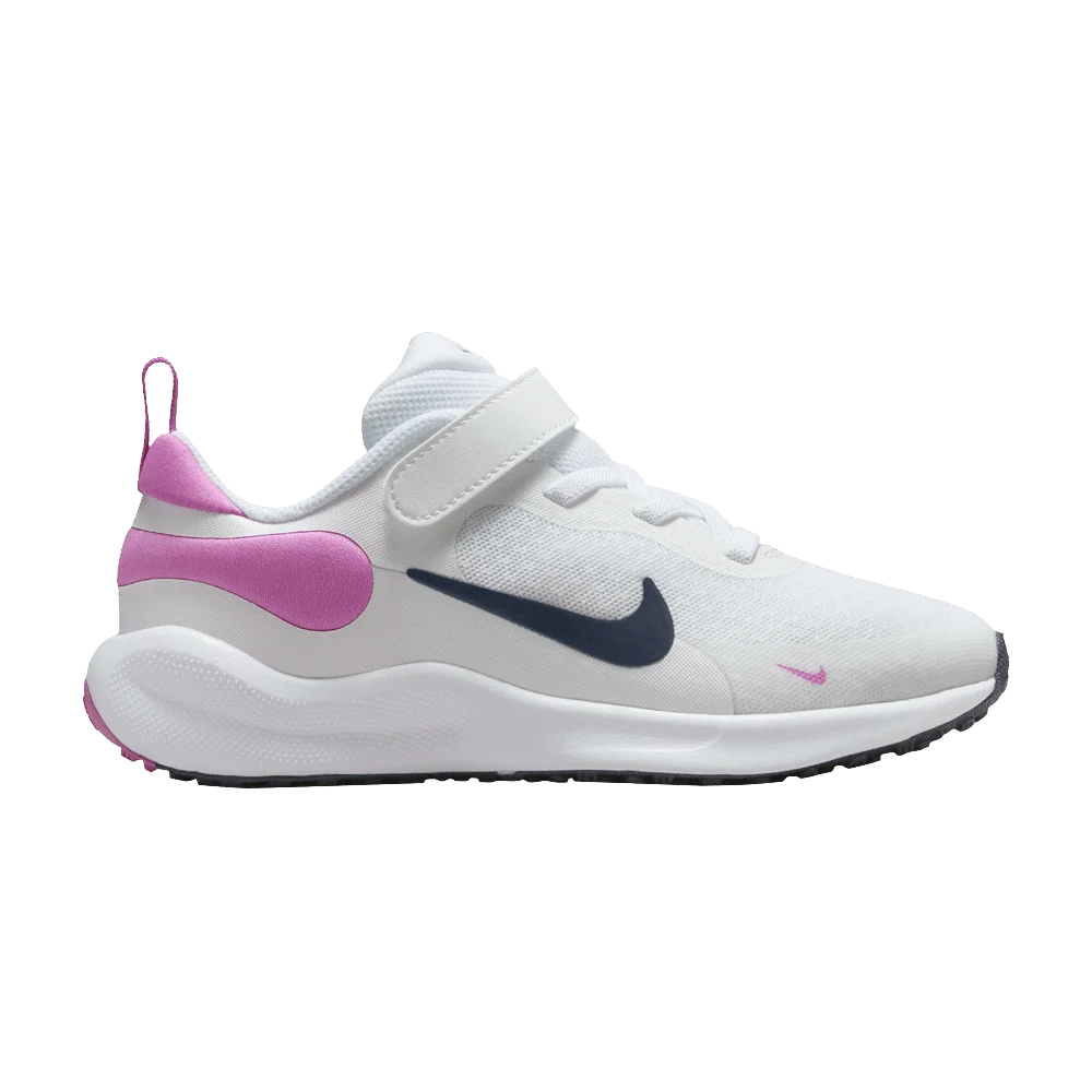 Кроссовки Nike Revolution 7 PS 'White Playful Pink Navy'